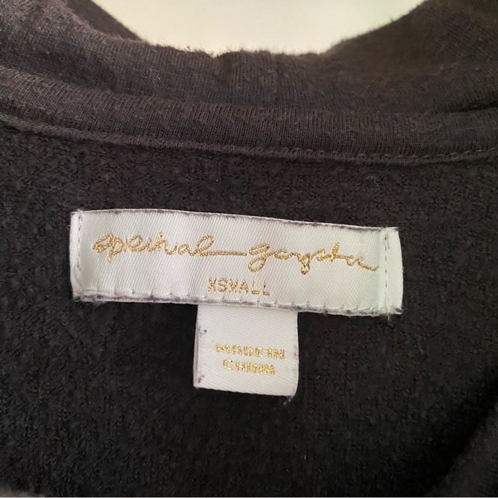 Spiritual Gangster Gray Black White Star Energy Love Light Zip Up Hoodie XS - Picture 9 of 14